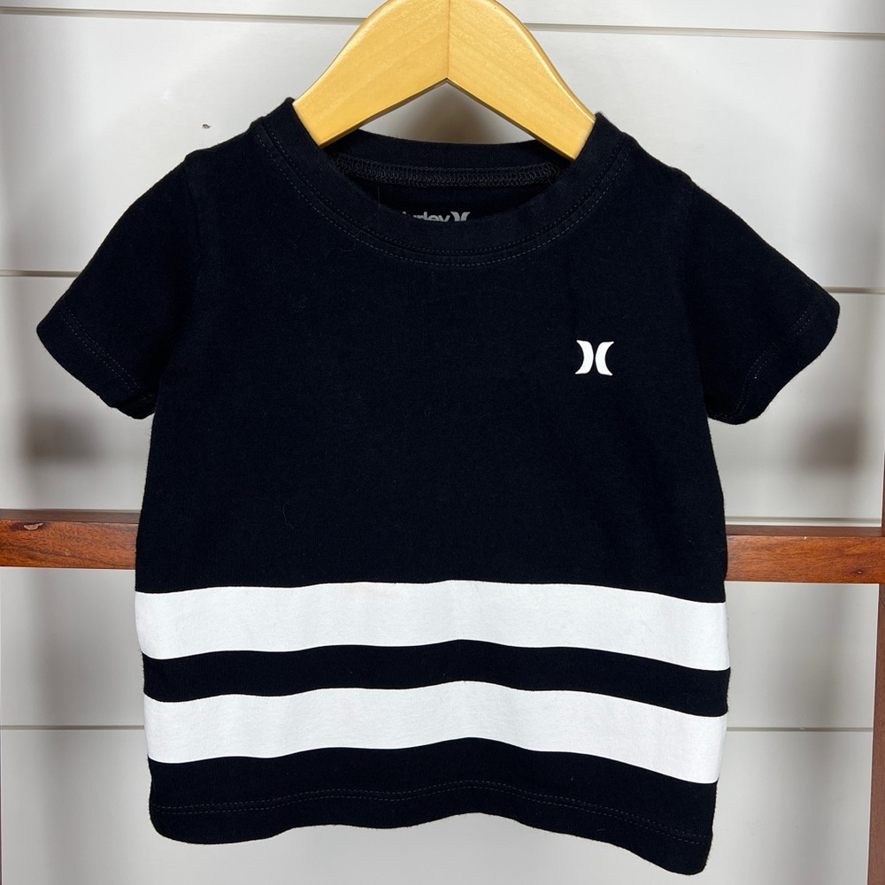 Hurley Black and White Short Sleeve Tee